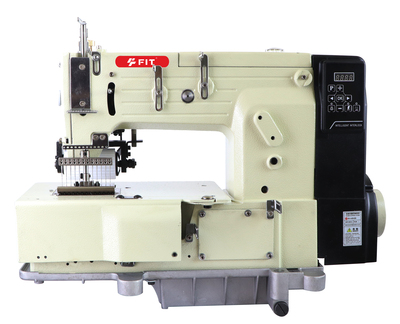 FIT1412P-D Direct drive 12 needle,flat bed,double chainstitch with vertical looper movement mechanim