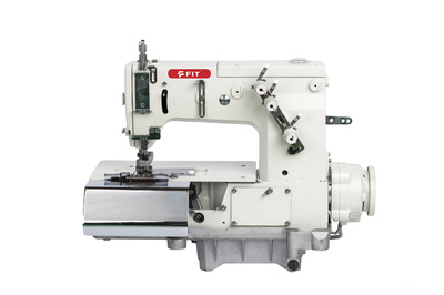FIT-2000C-D Direct drive double needle,flat bed,making belt loop machine with front fabric cutter