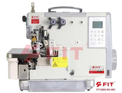 FIT-6800-SM-4BD Stepping Mmotor 4threads Overlock with Tape Attaching Device