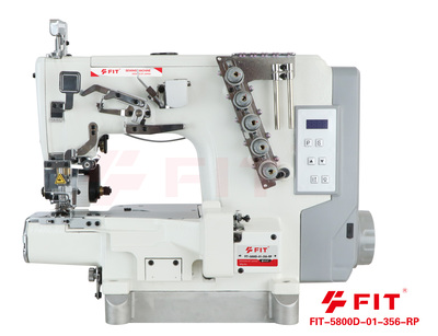 FIT-5800D-02x356 Small cylinder bed Interlock sewing machine direct drive coverstitch